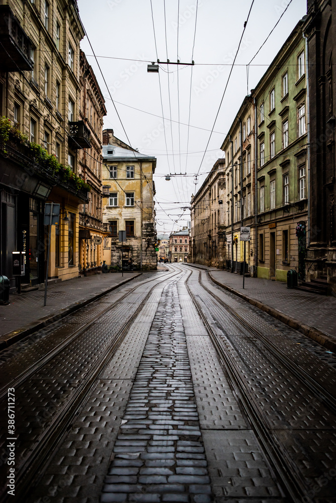 Old central part of Lviv, Ukraine