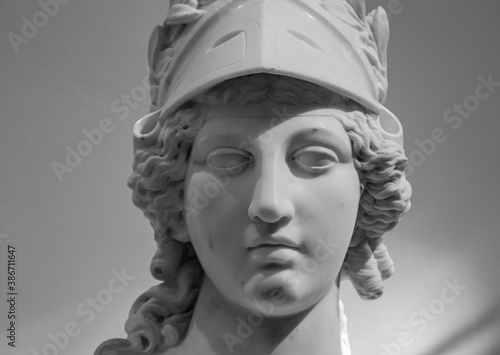 Fototapet Greek ancient statue of goddess Athena