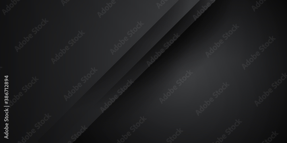 Black background with 3D metal shiny layes Black background with 3D metal shiny layes