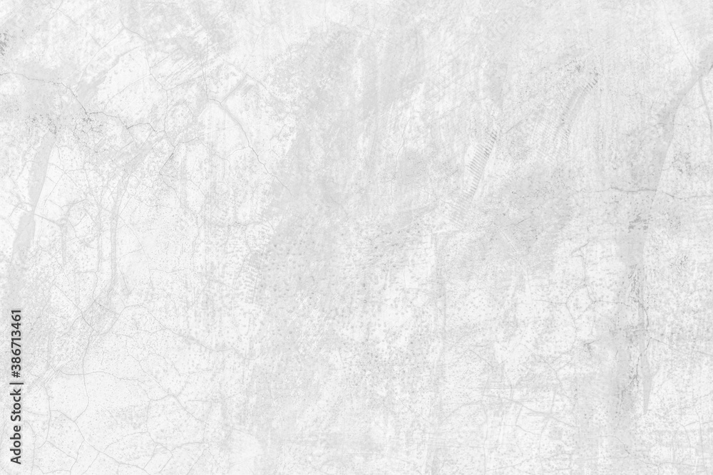 Old White Cement Wall Texture Background. Blank Stucco Surface for Design or Wallpaper.
