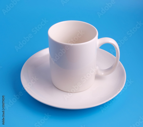 white mug and plate