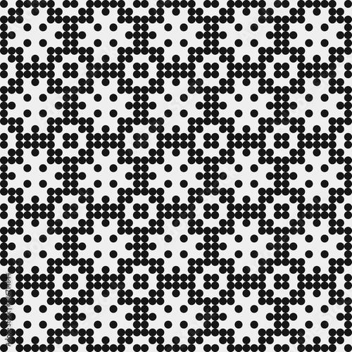 Abstract Cross Pattern Dots Logo generative computational art illustration