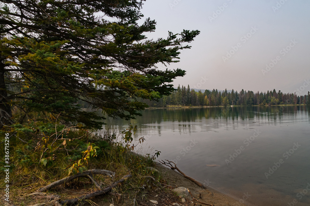 Lake Edith on a Smoky Day