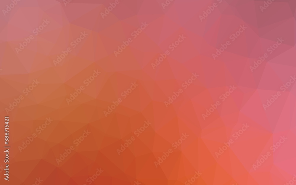 Light Red vector shining triangular pattern. Light Red vector shining triangular pattern.