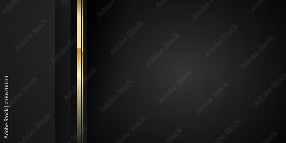 Black gold abstract presentation background