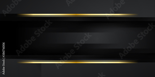 Black gold abstract presentation background