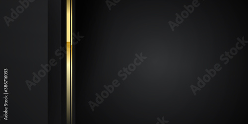 Black gold abstract presentation background