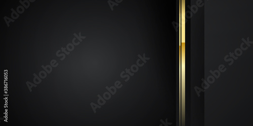 Black gold abstract presentation background
