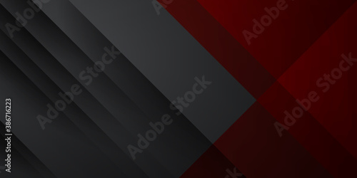 Red black abstract background with diagonal lines pattern overlap with red laser line on black background. 