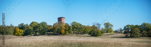 The tower Götiska tornet on the island Drottningholm in Stockholm