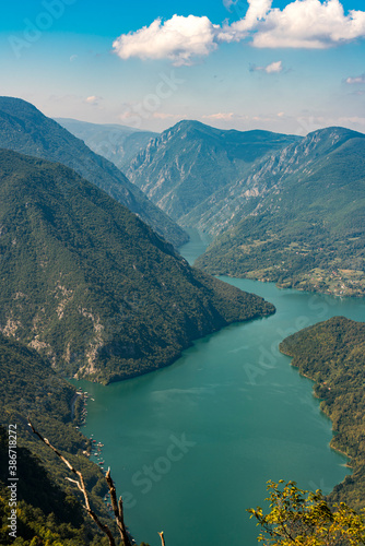 Perucac lake and river Drin...