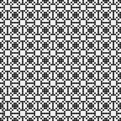 Abstract Cross Pattern Dots Logo generative computational art illustration