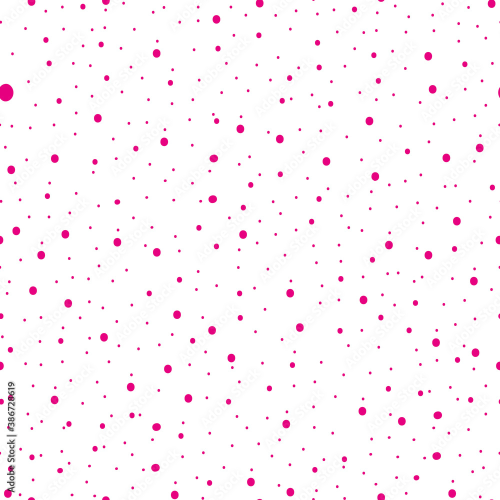 Polka Dot Pattern, Seamless Vector Background.