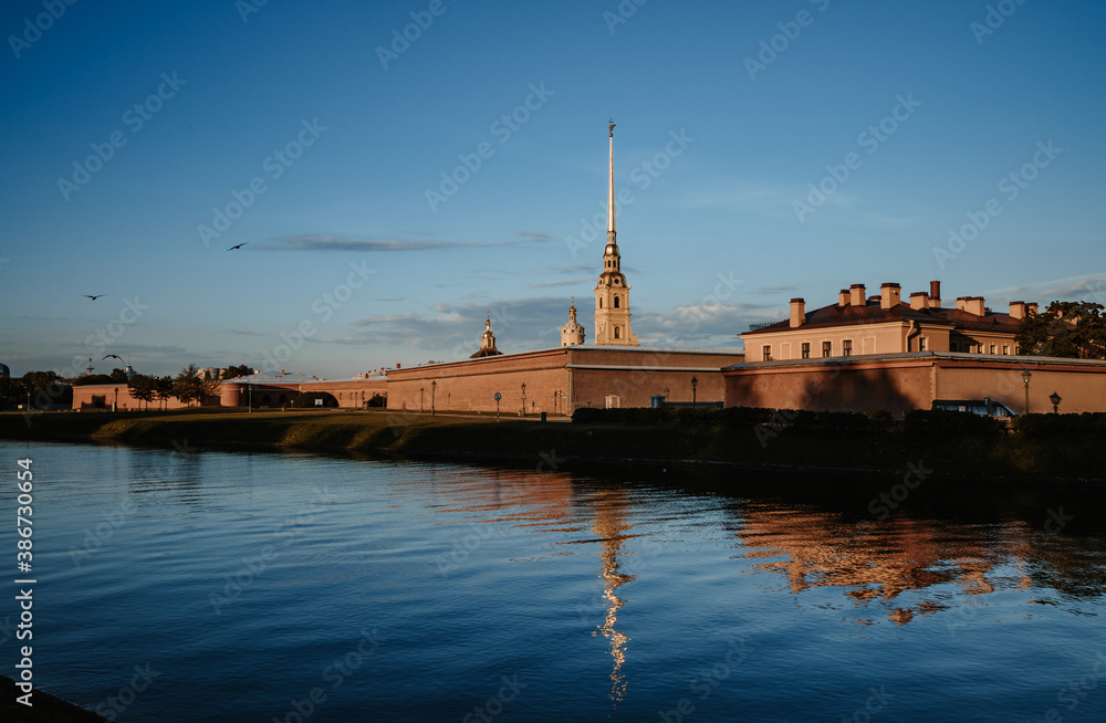 Peter and Paul Fortress in Petersburg Russia