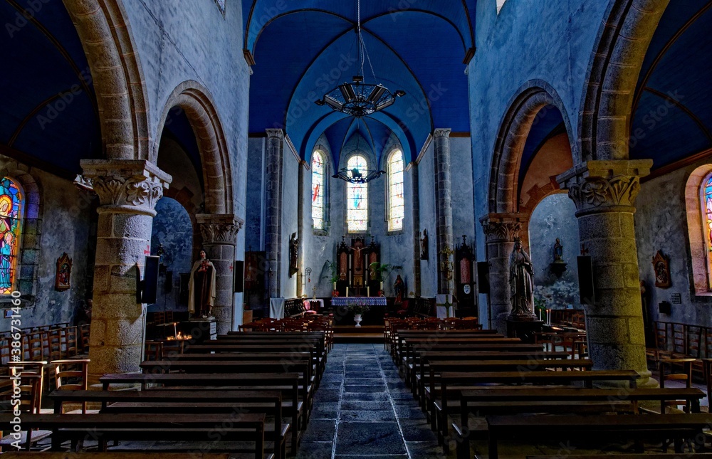 Église de l'île de Batz, Roscoff, Finistère, Bretagne, France