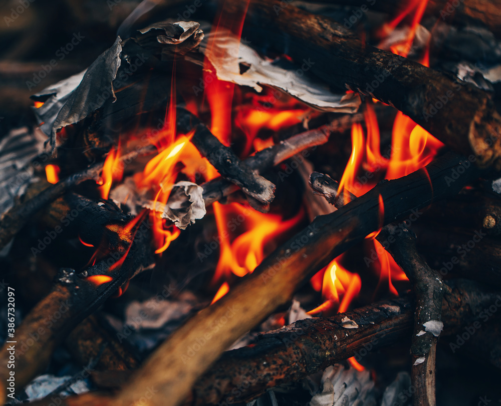 fire burning in a fireplace fire burning in a fireplace