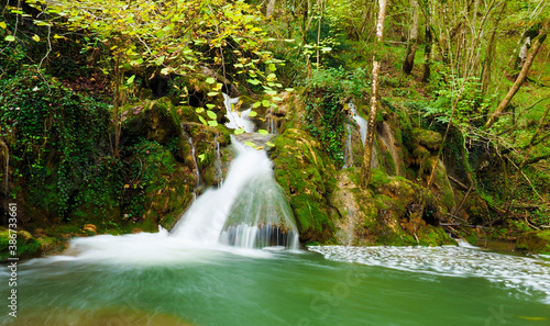 Waterfall in the forest of Andoin