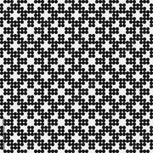 Abstract Cross Pattern Dots Logo generative computational art illustration