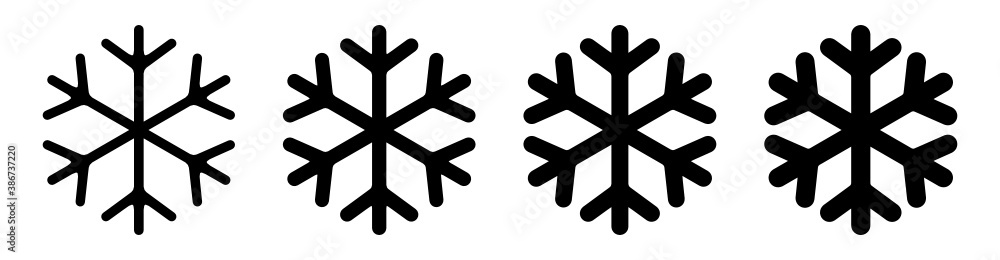 Obraz premium płatek śniegu ikona