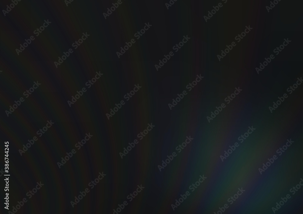 Dark Black vector blurred bright pattern. Dark Black vector blurred bright pattern.