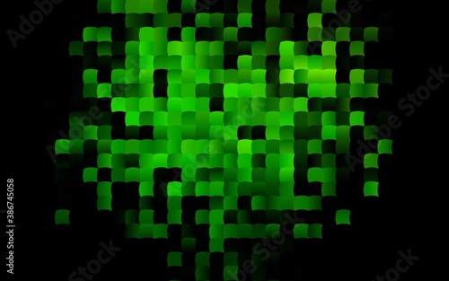 Dark Green vector texture in rectangular style.