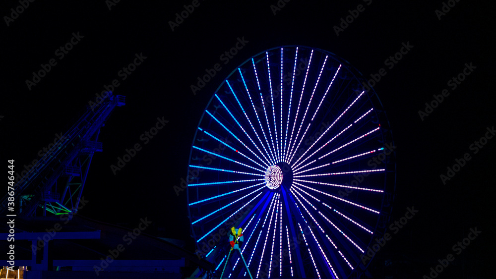 ferris wheel in night