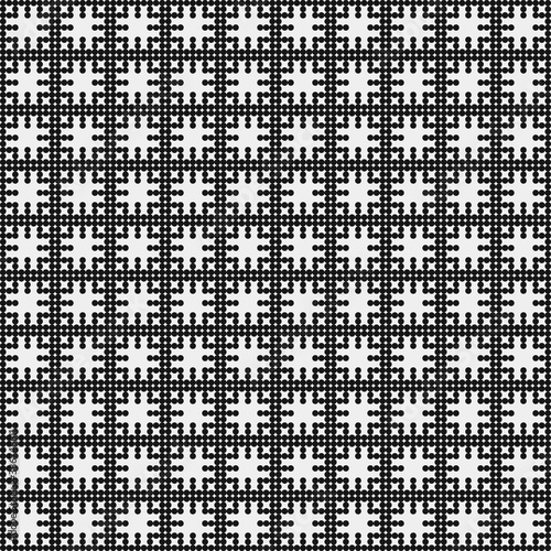 Abstract Cross Pattern Dots Logo generative computational art illustration