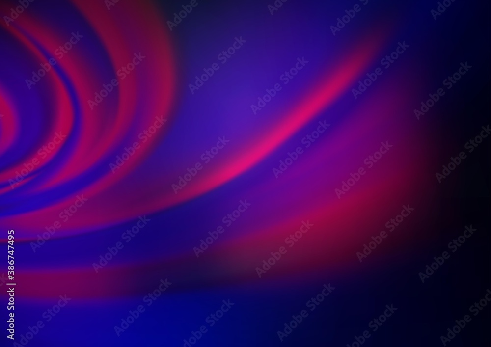 Obraz premium Dark Pink, Blue vector blurred bright template.