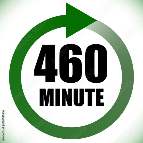 Numbers, numerals dial illustration. Time, duration and schedule concept icon. Turnaround time (TAT) icon. Counter, countdown vector