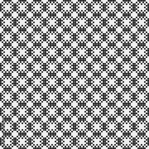 Abstract Cross Pattern Dots Logo generative computational art illustration