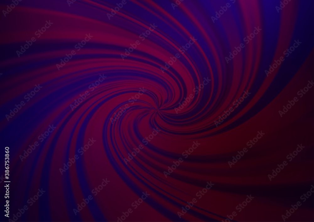 Obraz premium Dark Purple vector blurred shine abstract template.