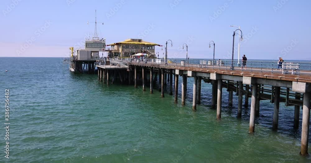 Santa Monica Pier Standing In Pacific Ocean Santa Monica Pier Standing In Pacific Ocean