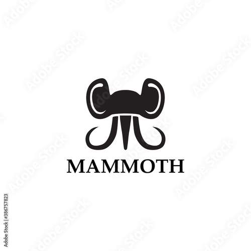 Mammoth Logo Vector Simple Animal