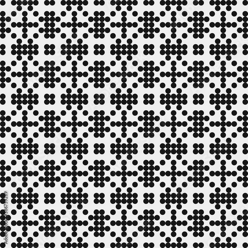 Abstract Cross Pattern Dots Logo generative computational art illustration
