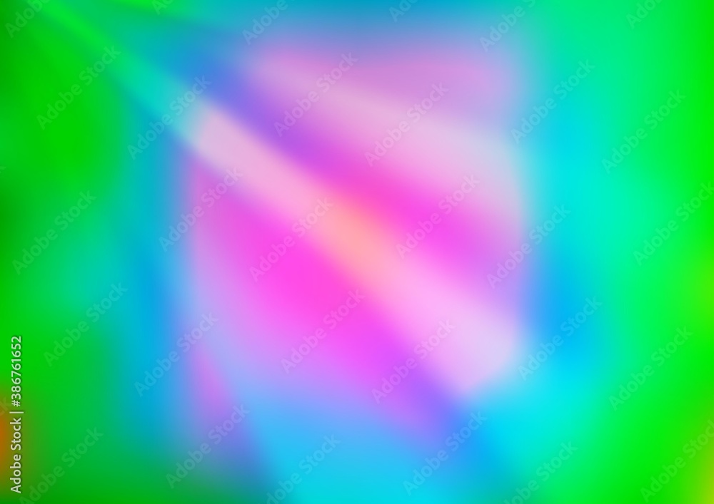 Light Multicolor, Rainbow vector blur pattern.