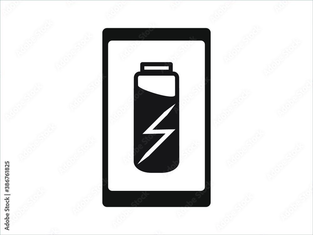 portable charger for your phone icon vector illustration eps10 portable charger for your phone icon vector illustration eps10