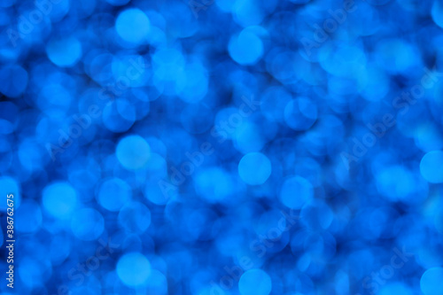 defocused festive blue background bokeh celebration holiday