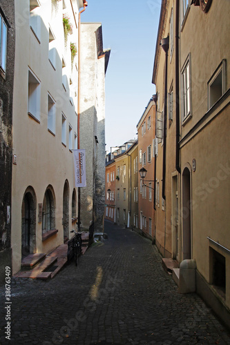 An old narrow street in Salzburg  Austria