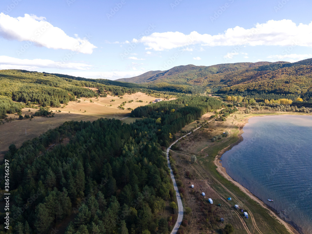 Iskar Reservoir near city of Sofia, Bulgaria