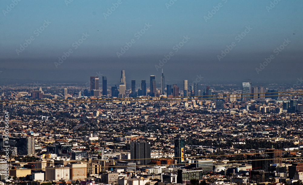Obraz premium aerial view of los angeles