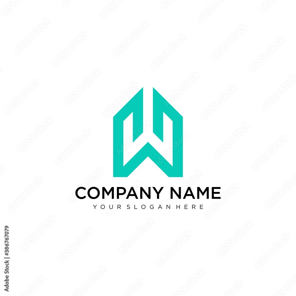 Letter W line logo design. Linear creative minimal monochrome monogram symbol. Universal elegant vector sign design. Premium business logotype. Graphic alphabet symbol for corporate business identity Letter W line logo design. Linear creative minimal monochrome monogram symbol. Universal elegant vector sign design. Premium business logotype. Graphic alphabet symbol for corporate business identity