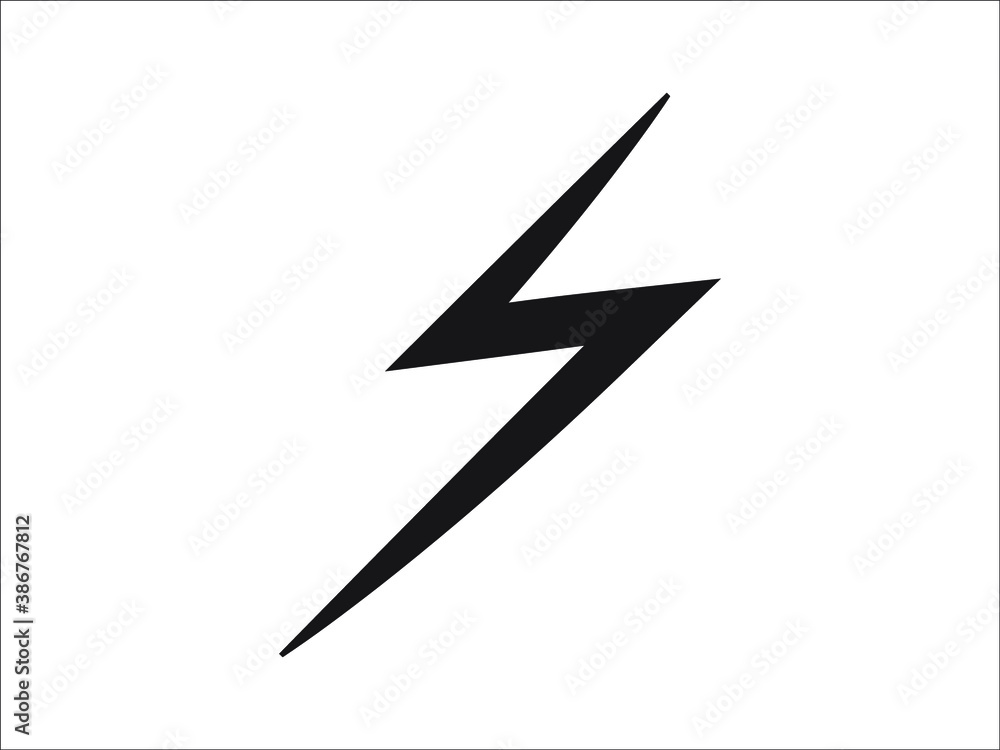 Lightning icon vector illustration eps10 Lightning icon vector illustration eps10