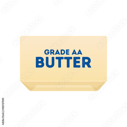 Stick of Butter, Butter Margarine, Lard Vector Illustration