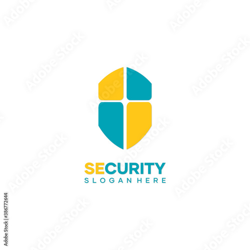 Free Download Security logo design, shield logo protection, security vector logo and green shield. vector - GFXLoad