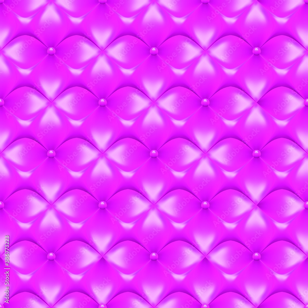 Fototapeta premium Abstract 3D background with geometric pink flowers. Futurisic design pattern. Seamless pattern. 