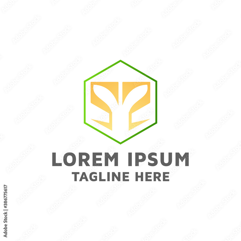 Alphabet SS with leaf icon, vector logo design idea and inspiration ...