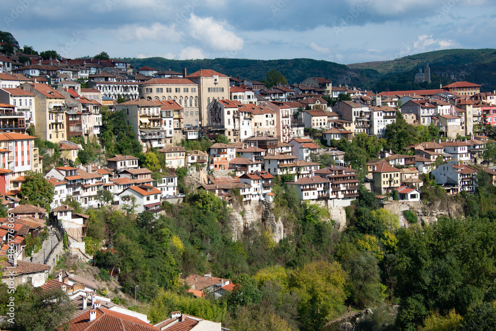 Cityscape from the medieval Bulgarian capital Veliko Tarnovo