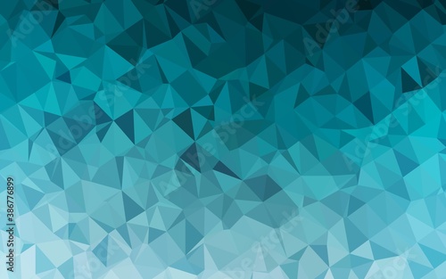 Light BLUE vector polygonal background.