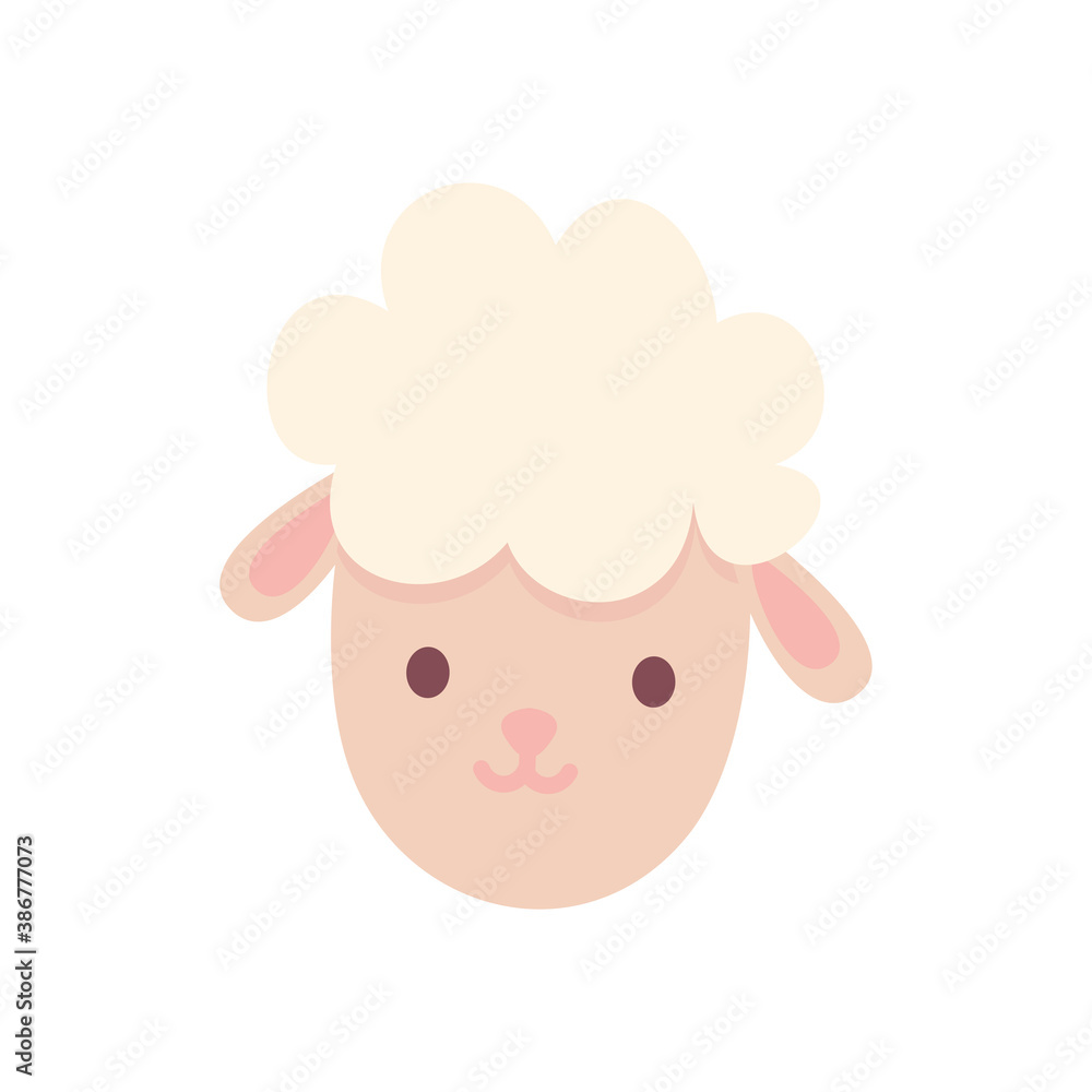 cartoon cute sheep little animal cartoon cute sheep little animal