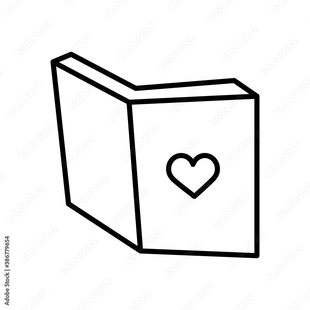 open book with heart read literature linear open book with heart read literature linear